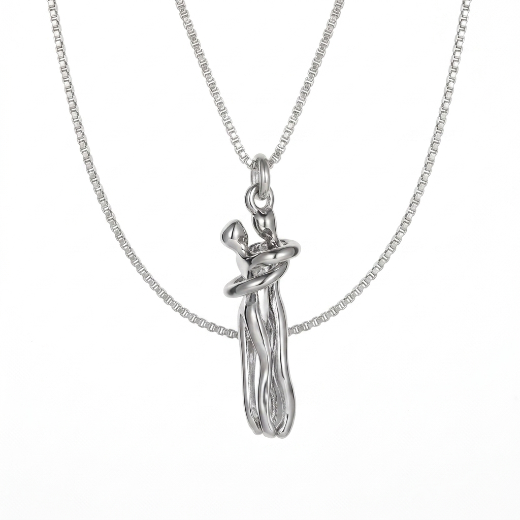 Couple Hug Necklace Romantic Men And Women