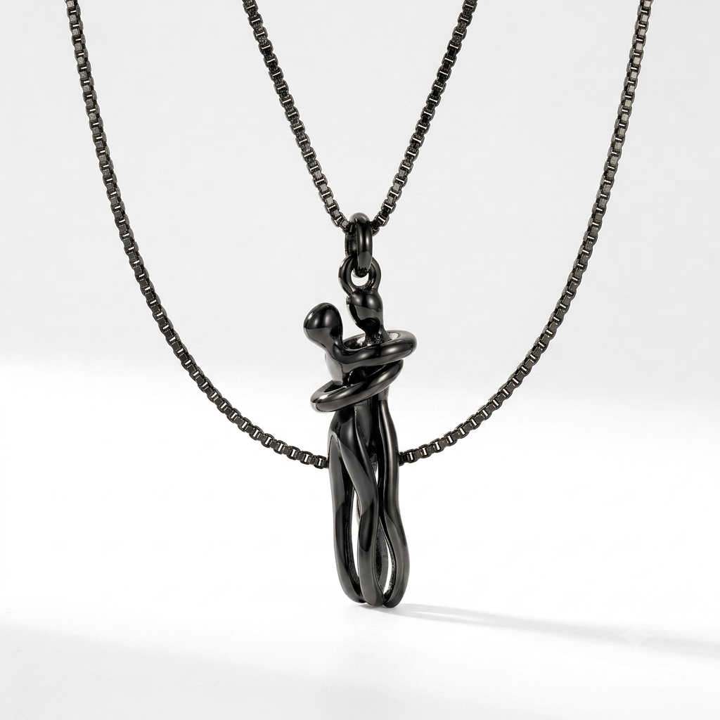 Couple Hug Necklace Romantic Men And Women